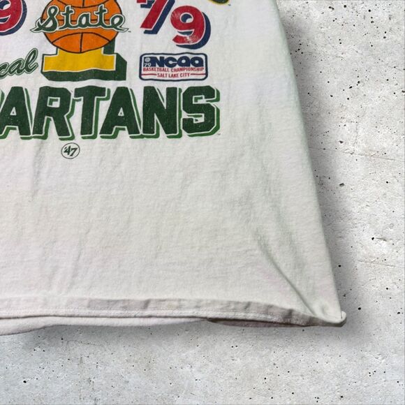 1979 Michigan State Spartans National Champions T-Shirt Reprint Medium ’47 Brand - Picture 5 of 11